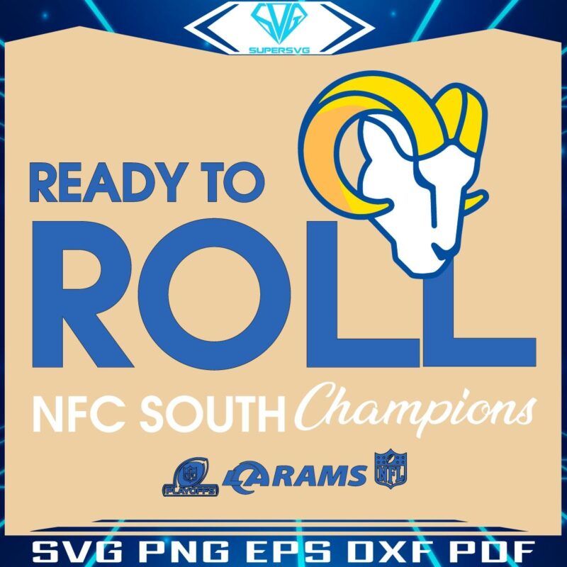 Los Angeles Rams NFC West Champs SVG Ready to Roll