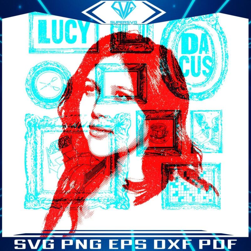 Lucy Dacus Vintage Frame Art PNG Style