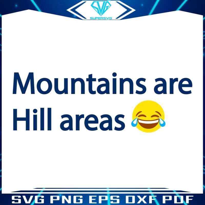 Mountains Are Hill Areas Smile Icon SVG