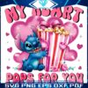 My Heart Pops for You Valentine Stitch SVGPNG