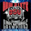 Ohio State Buckeyes 2024 Champions Ring SVG Design