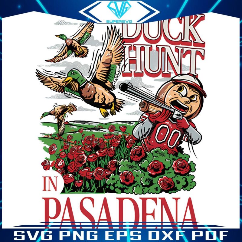 Ohio State Buckeyes Duck Hunt Football PNG in Pasadena