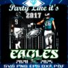 Party Like Eagles 2017 Foles Barkley Edition 20242025 PNG