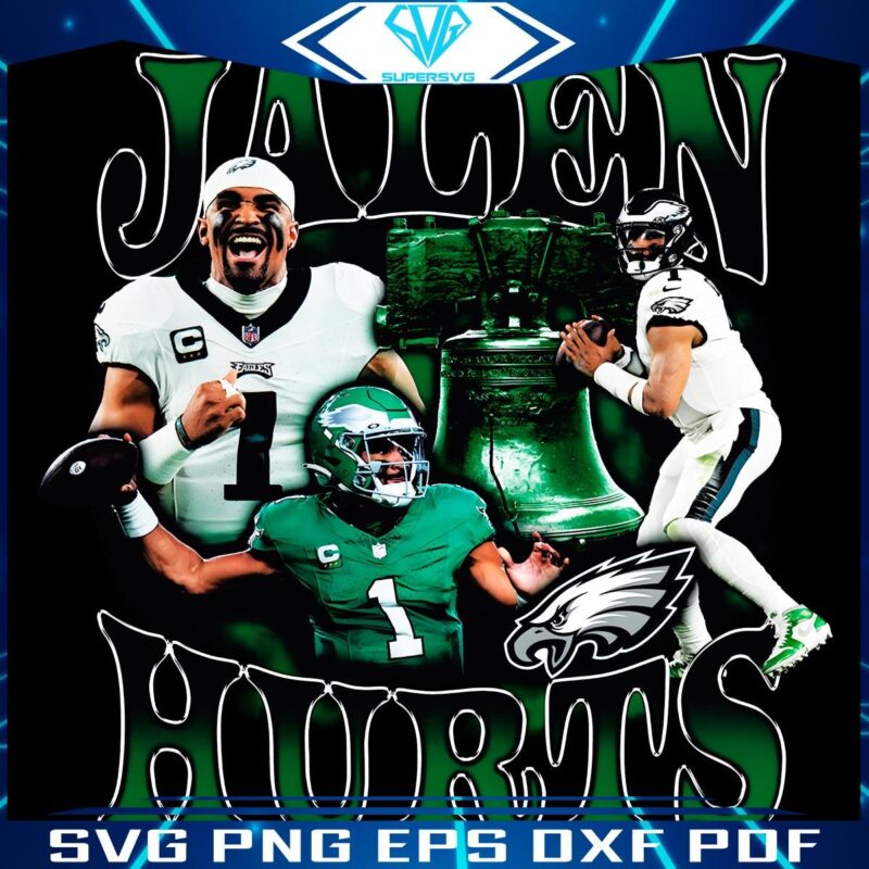 Philadelphia Eagles Jalen Hurts Iconic Player PNG