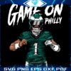 Phillys Game Day Jalen Hurts Football in PNG Style