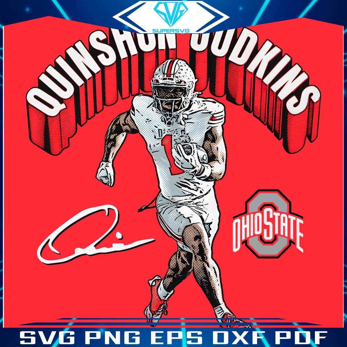 Quinshon Judkins Ohio State Champion Signature in PNG