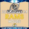 Rams House 2024 Playoffs LA Rams SVG Magic
