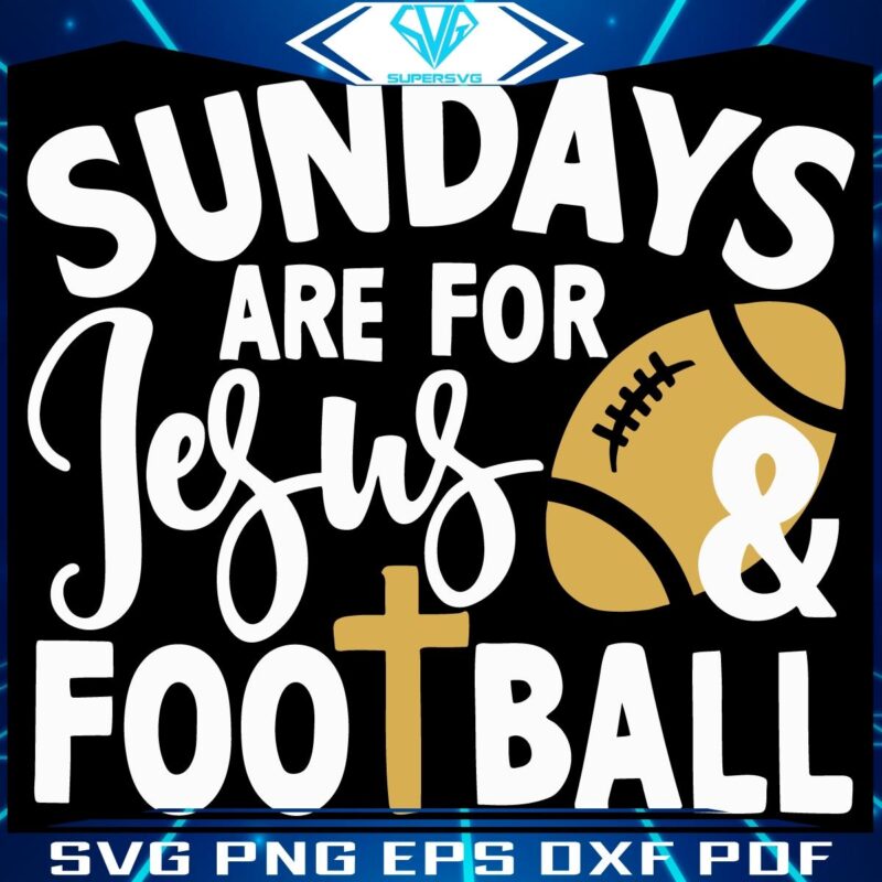 Retro Sundays Jesus Football SVG Delight
