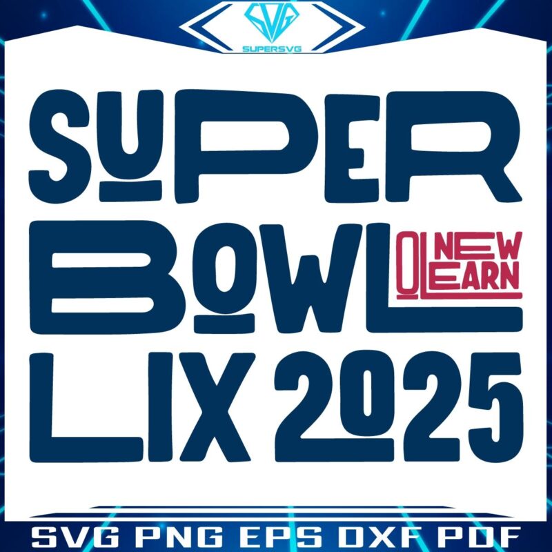 Retro Super Bowl LIX 2025 New Orleans SVG