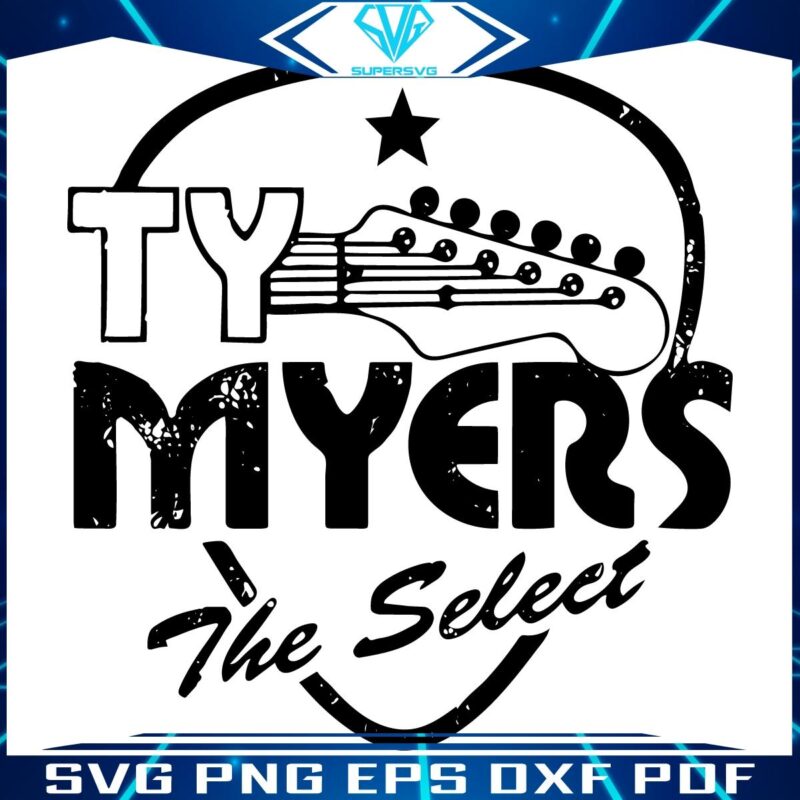 Retro Ty Myers The Ultimate Guitar SVG Design