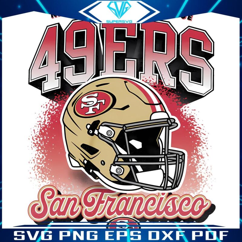 San Francisco 49ers Football Helmet PNG NFL Pride in Every Pixel