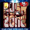 San Francisco 49ers NFL Rush Zone Cartoon Football Logo SVG