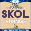 Skol Minnesota Vikings 2024 NFL Playoffs SVG Magic