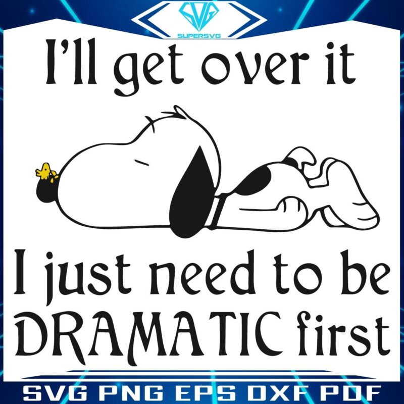 Snoopys Drama First Solutions Later SVG