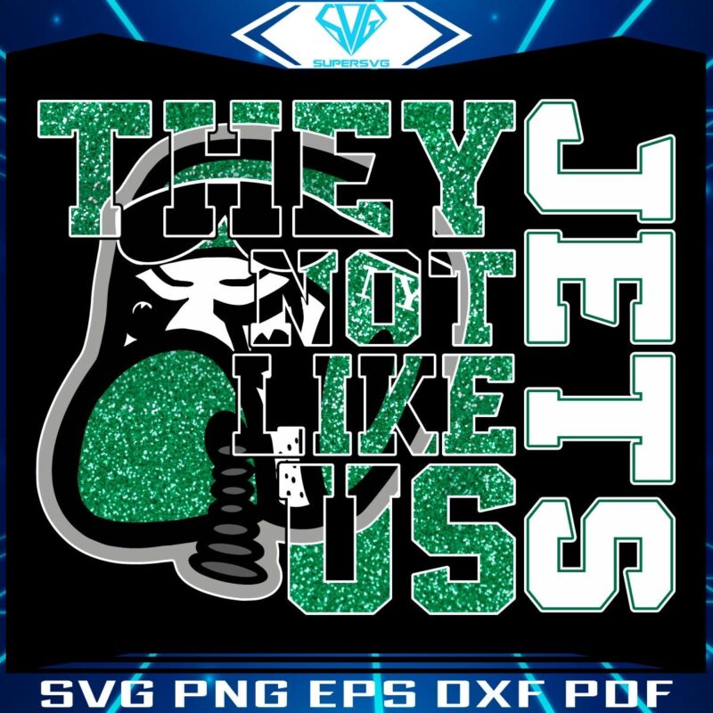 Sparkling New York Jets Theyre Not Like Us PNG Design