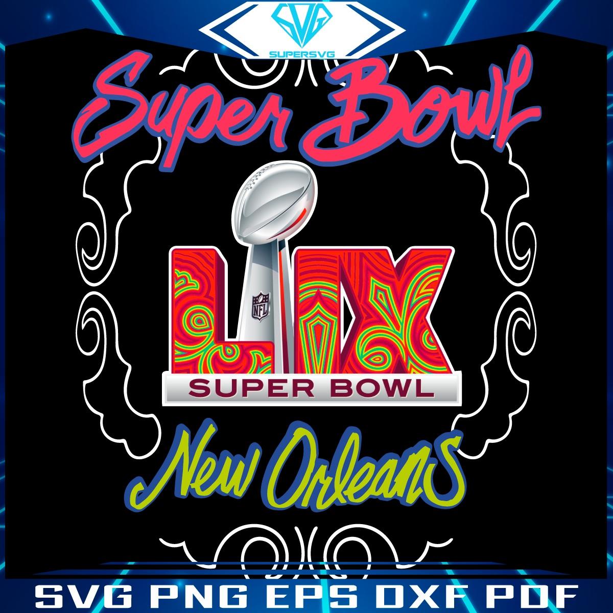 Super Bowl Lix New Orleans 2025 Png