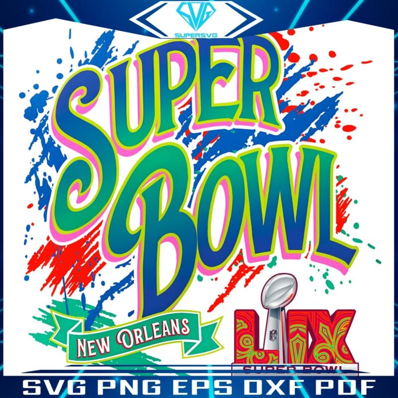 Super Bowl New Orleans Lix Nfl Football 2025 PNG
