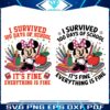 Survived 100 Days of School with Minnie Magic SVGPNG