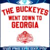 SVG Buckeyes Georgia Showdown 2024 National Champs