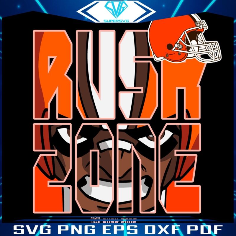 SVG of Cleveland Browns Logo from NFL Rush Zone Cartoon