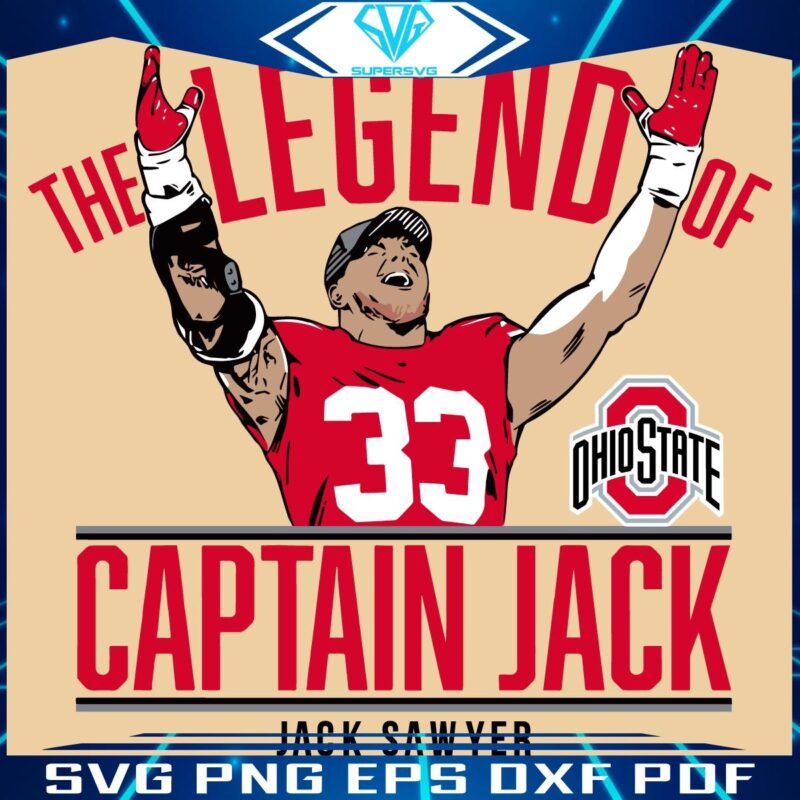 SVG Ohio States Captain Jack Sawyer A Legendary Tale
