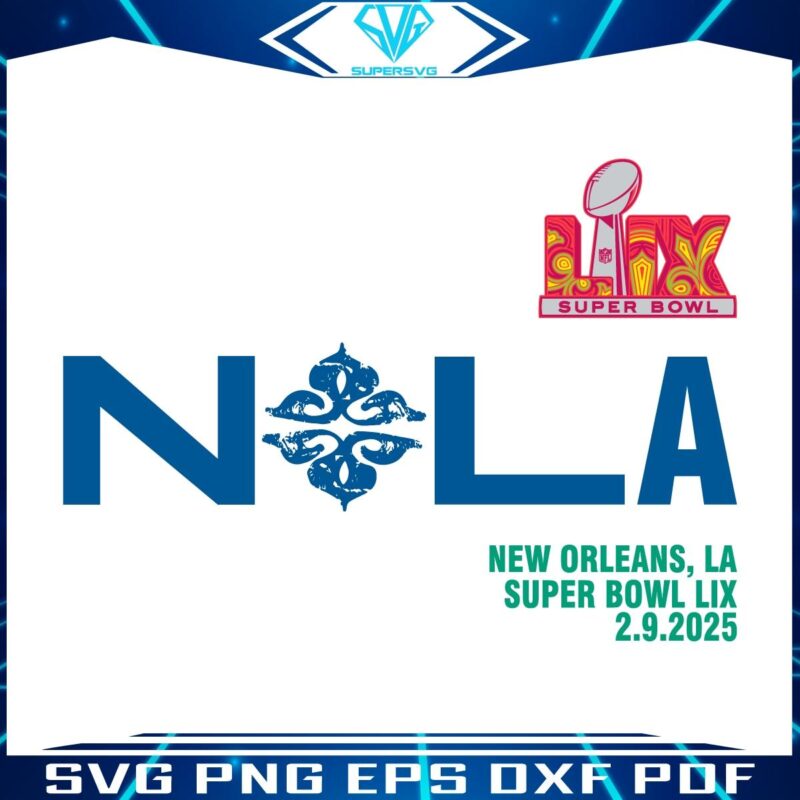 SVG Super Bowl LIX in New Orleans Feb 9 2025