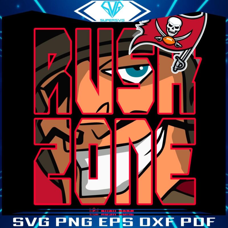 SVG Tampa Bay Buccaneers Logo NFL Rush Zone Cartoon Style