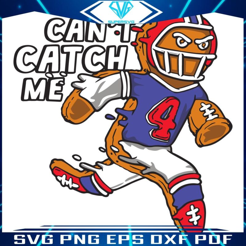 Vintage Buffalo Bills SVG James Cooks Cant Catch Me Tribute