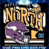 Vintage Defend The North Minnesota Vikings Football Helmet PNG