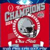 Vintage National Champion 2024 Buckeyes Football Ohio State SVG
