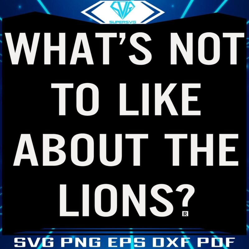 Why Youll Love the Detroit Lions SVG Design