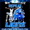 Win Celebrate Repeat One Pride Detroit Lions 2024 PNG