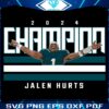 2024 Eagles Champion Jalen Hurts PNG Spotlight