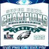 2025 Eagles Retro Super Bowl Champs PNG Design