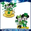 Adorable Shamrock Mice Cute St Paddys SVG for Couples
