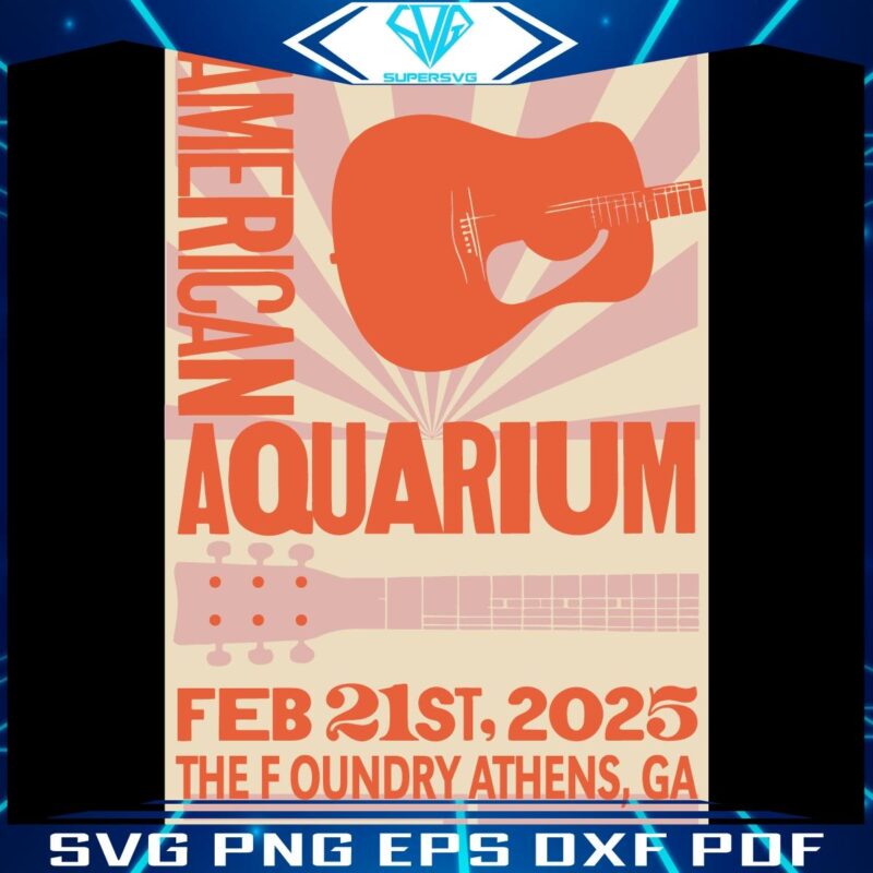 American Aquarium Live Athens GA Foundry Poster SVG