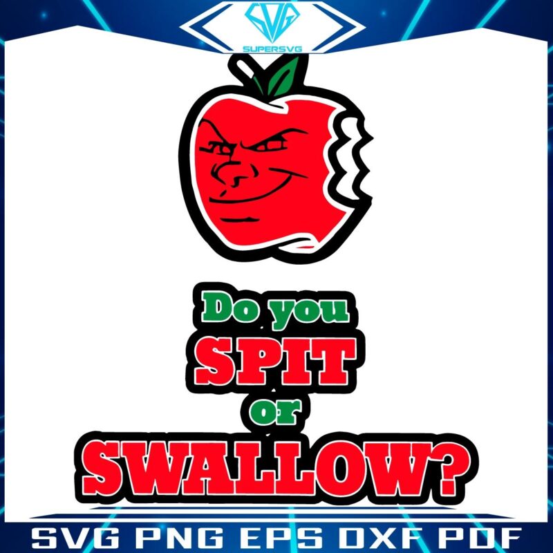 Apple Spit or Swallow Choose Your SVG Style
