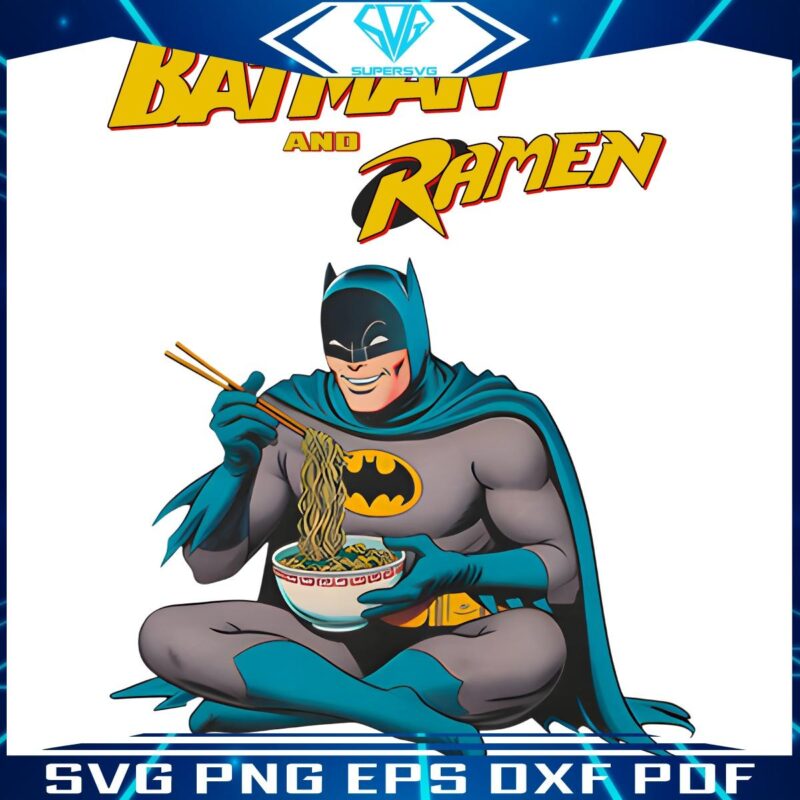Batman Meets Ramen DC Comics Parody PNG