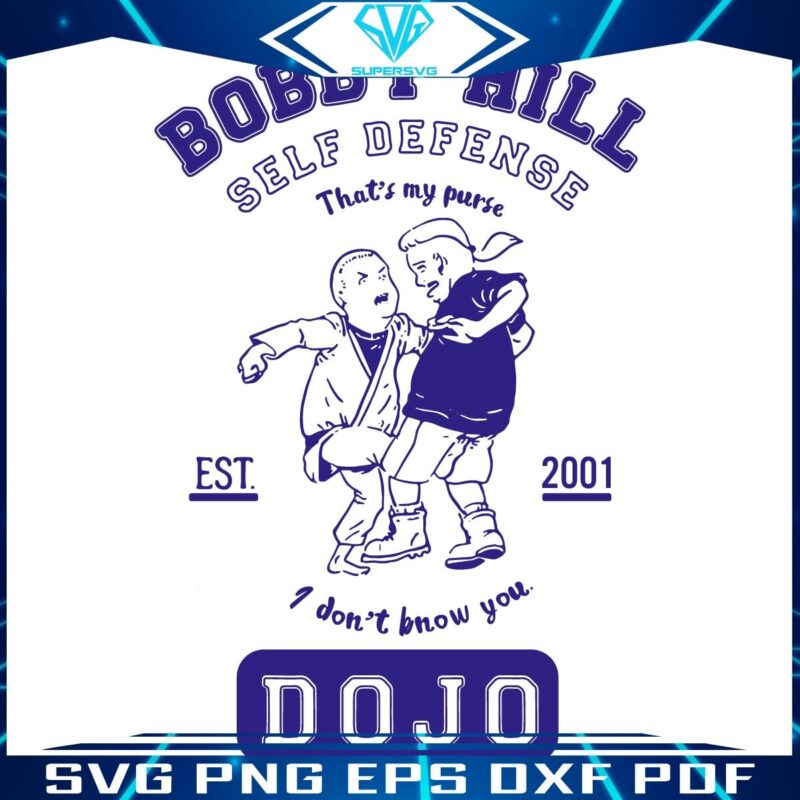 Bobby Hill Self Defense SVG Vintage Charm Since 2001
