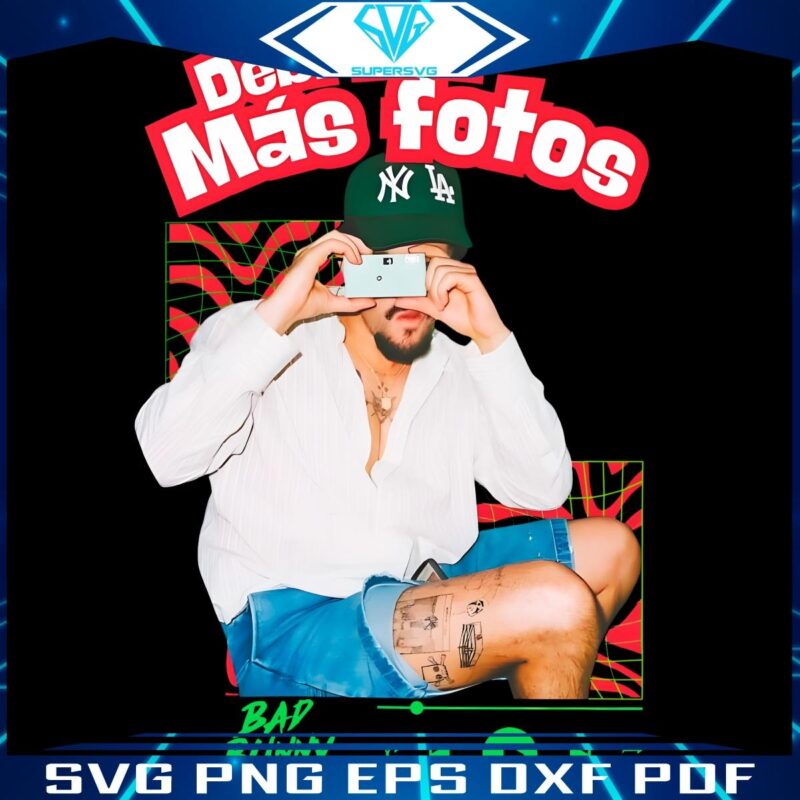 Capture More Moments Bad Bunny Photo Album in PNG