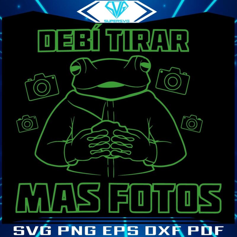 Capture Neon Frog Vibes Bad Bunny Album SVG