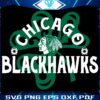 Chicago Blackhawks St Paddys Day Shamrock SVG Design