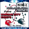 Chiefs vs Eagles Super Bowl LIX Showdown SVG Art