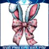 Colorful Polka Dot Coquette Bow Easter Bunny Ear PNG