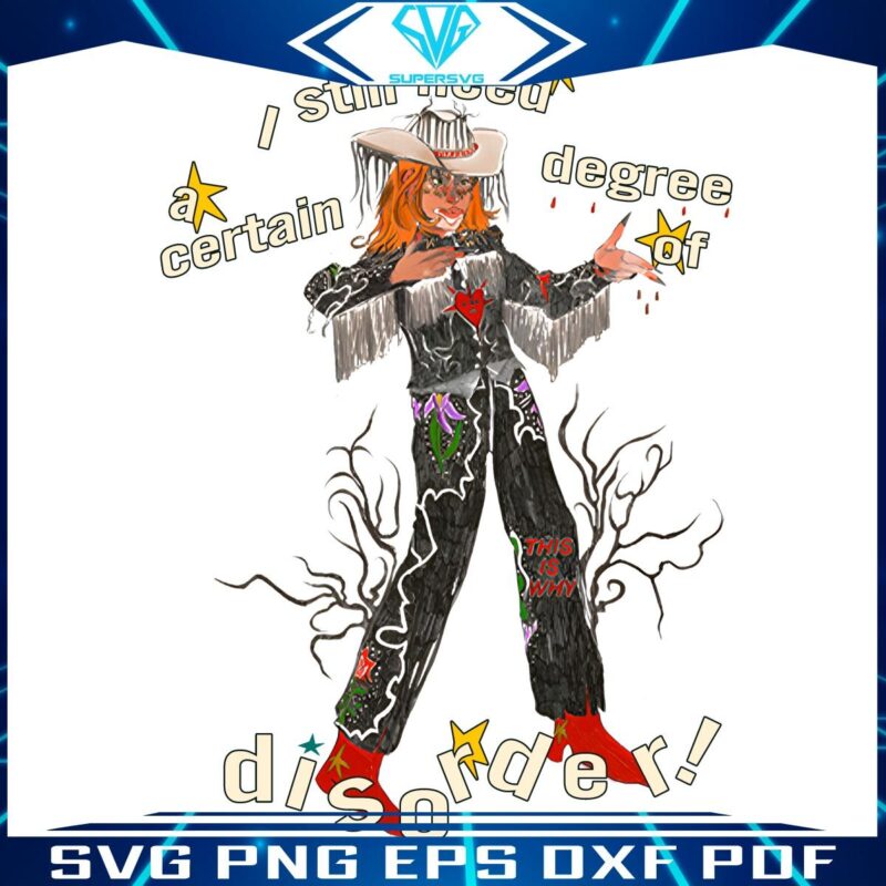 Cowboy Hayley Williams I Still Need A Certain Degree Of Disorder PNG