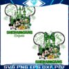 Custom Name Mouse And Friends Lucky Shamrock Irish PNG