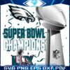 Eagles 2025 Super Bowl Champs Phillys Trophy in PNG Glory