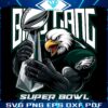 Eagles Mascot Bird Gangs Super Bowl LIX Trophy PNG