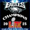 Eagles Soar to LIX Victory Super Bowl Champs SVGPNG
