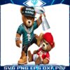 Eagles Triumph Over Chiefs Adorable Teddy Bear Football PNG